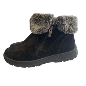 Khombu Black Winter Boots ❄️ with Faux Fur Trim